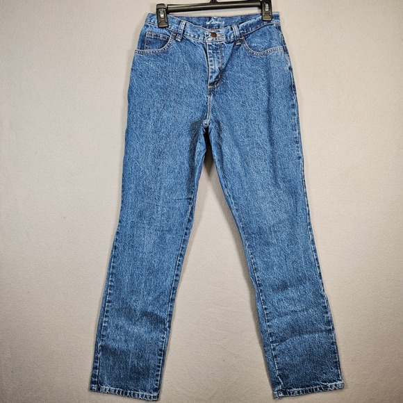 Lee Relaxed Fit Jeans Womens Size 4 Medium Blue Denim High Waisted - Picture 1 of 9